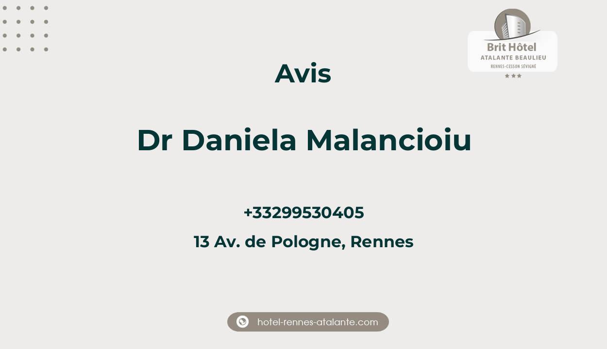 Dr Daniela Malancioiu