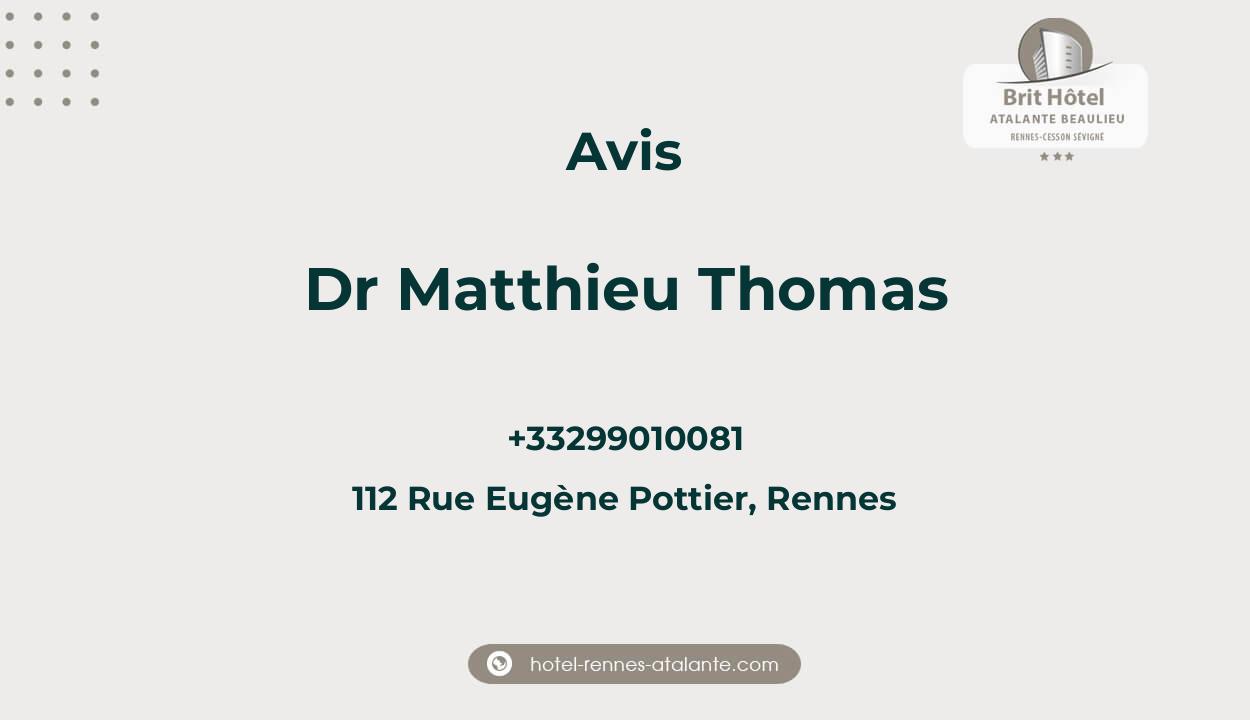 Dr Matthieu Thomas