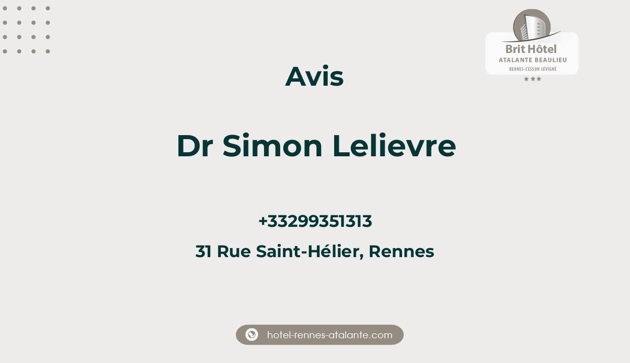 Dr Simon Lelievre